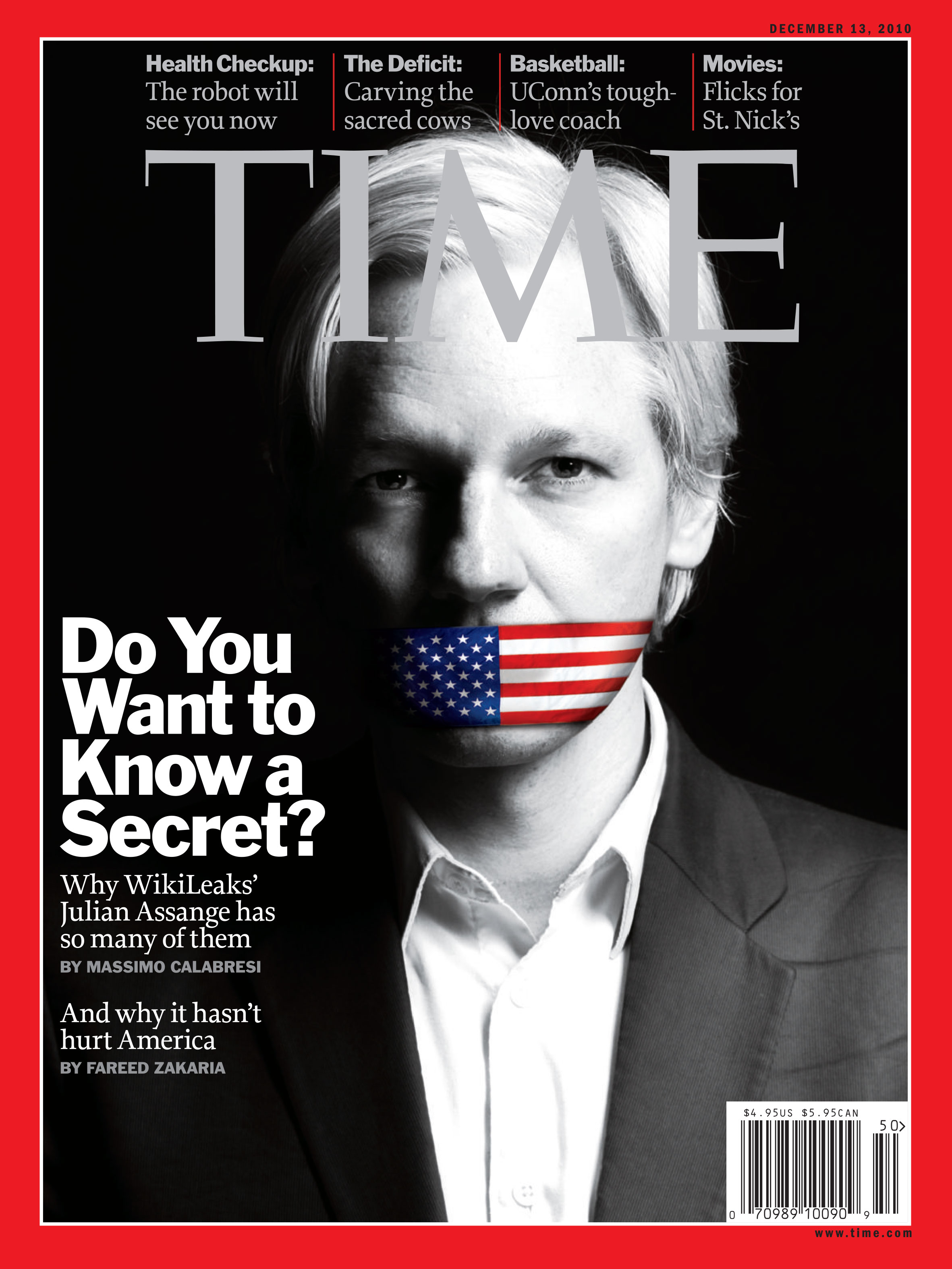 TIME's December 13, 2010 cover (Photograph by Kate Peters for TIME. Photo-Illustration by D.W. Pine)