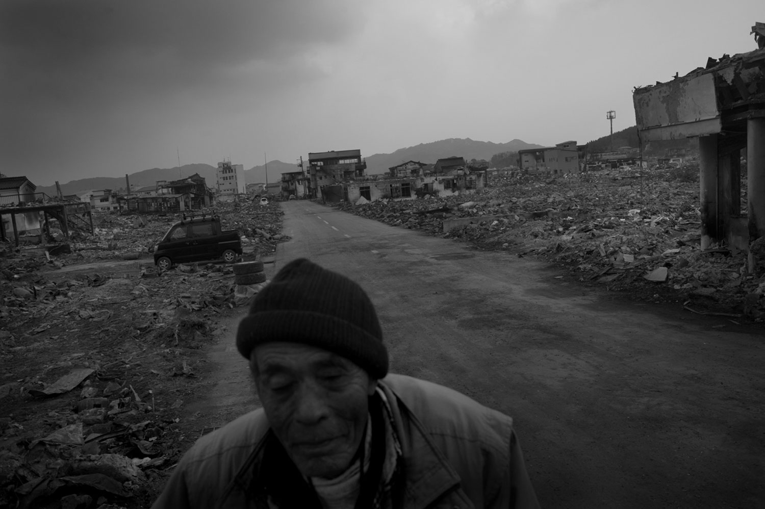 The city of Yamada after the tsunami.