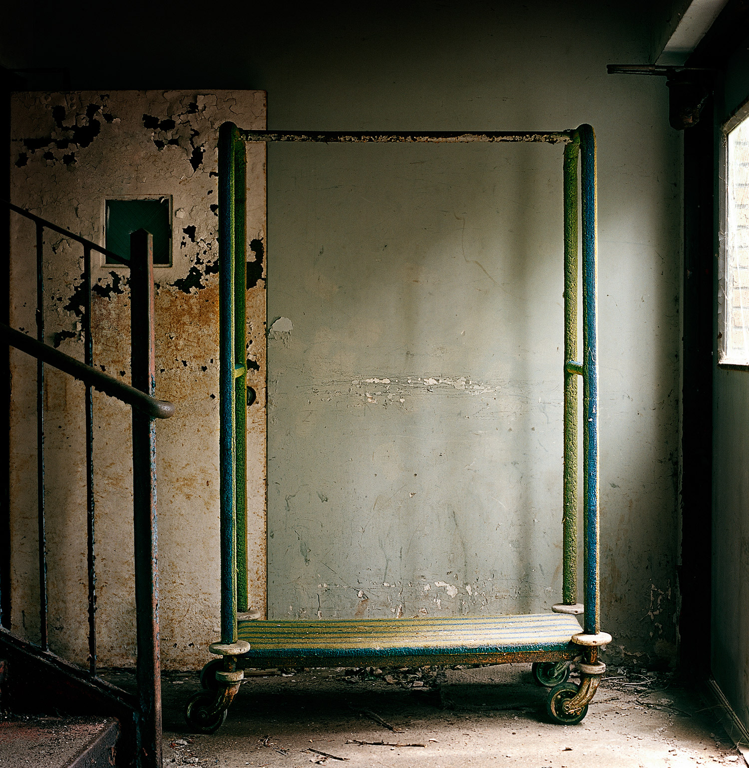 A luggage cart remains, Pines Hotel, 2010
