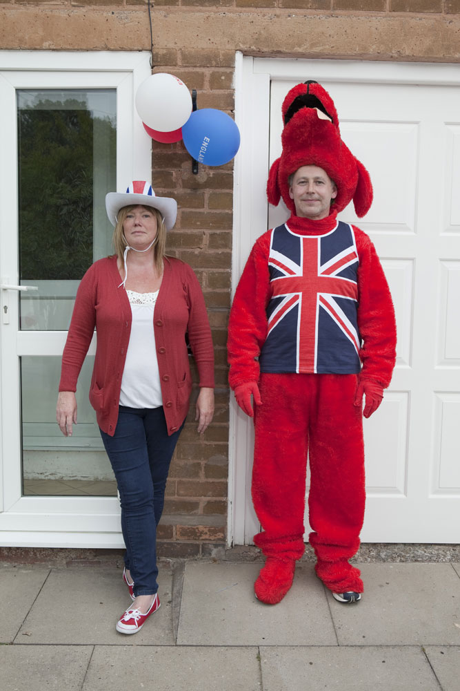 Andrew Woollaston and Sharon Symonds at a Hobart Drive Street Party in Walsall, England.