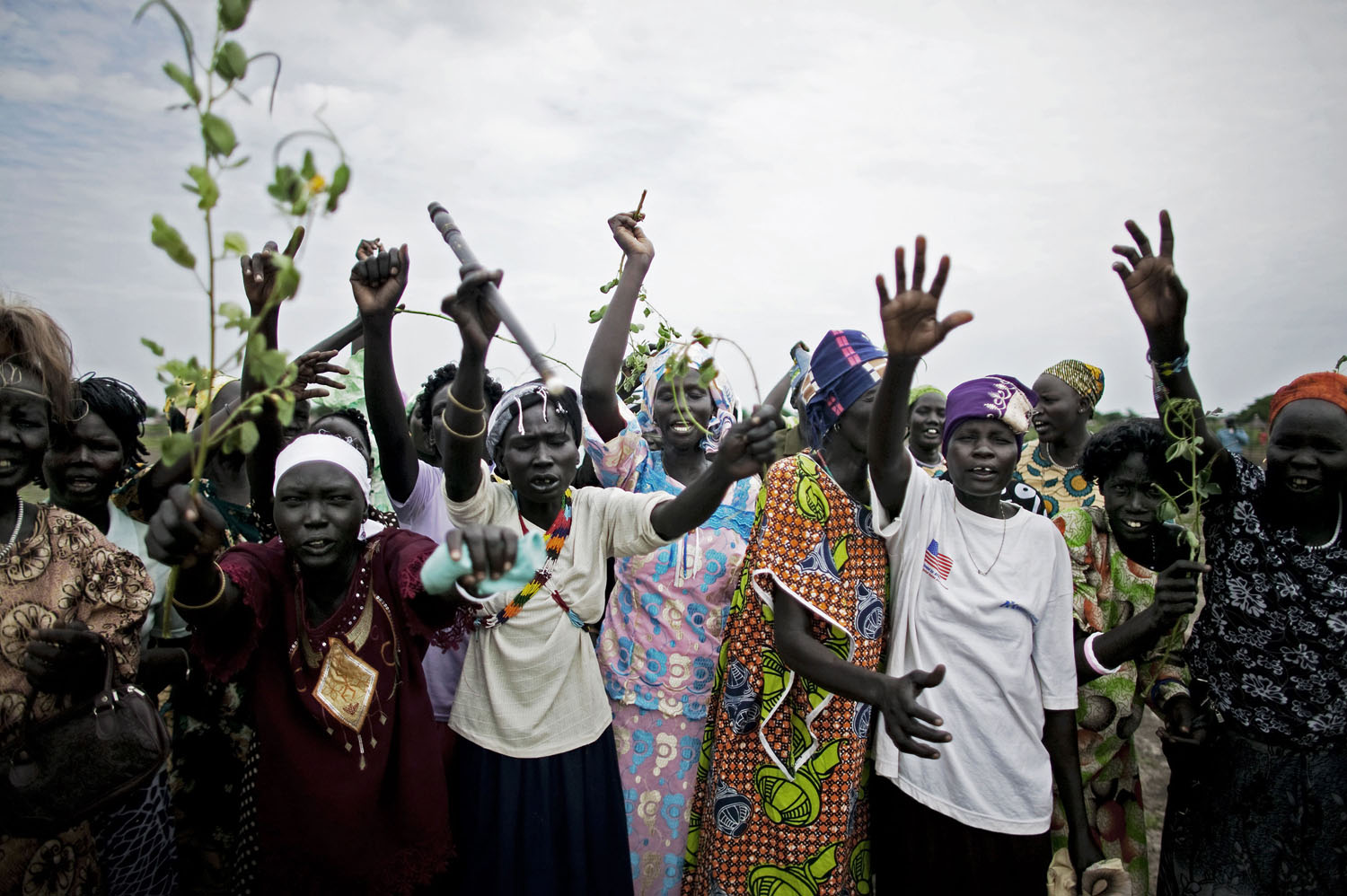 Nuer tribeswomen in the remote town of Akobo, near the border with Ethiopia. Akobo has been devastated by intertribal fighting since the end of the civil war in 2005.