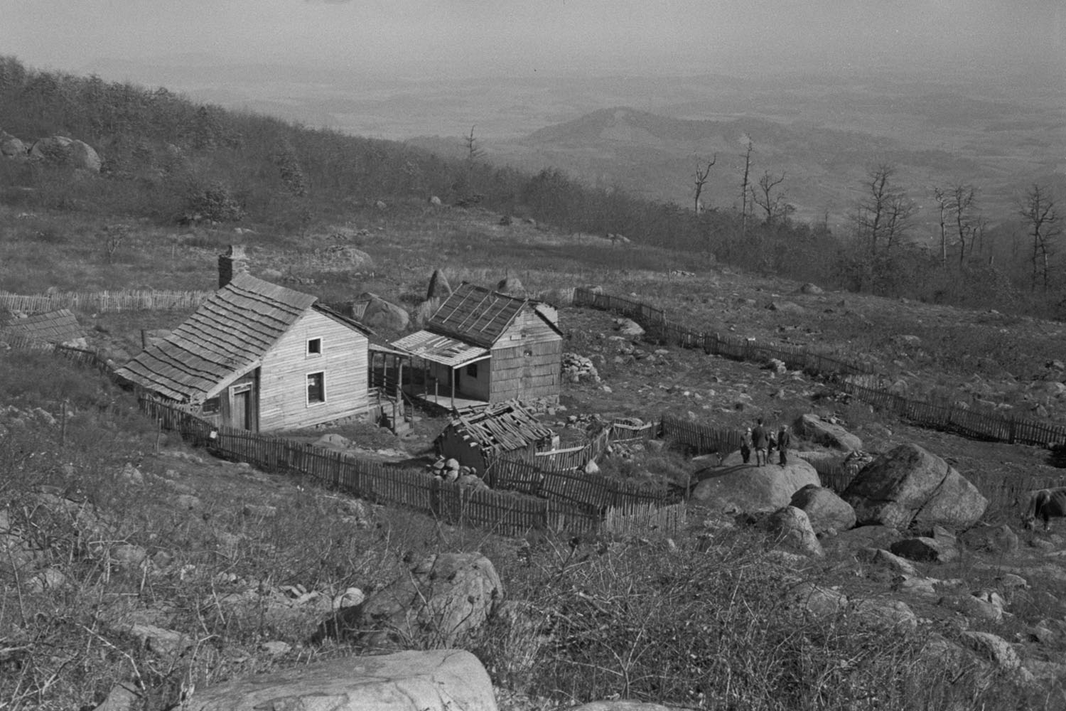 Home on Corbin Hollow Farm, Shenandoah National Park, October 1935