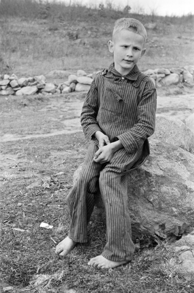 One of the Corbin children, Shenandoah National Park, October 1935