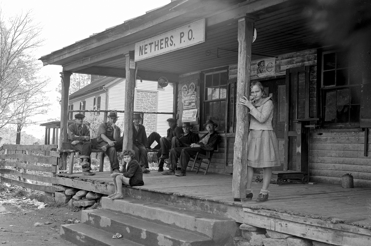 The Post office at Nethers, Shenandoah National Park, October 1935