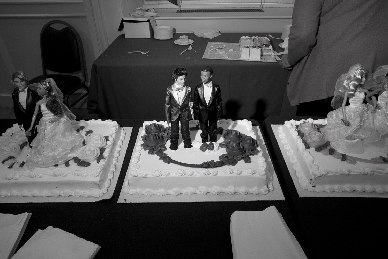 Wedding cake at Brooklyn Borough Hall.