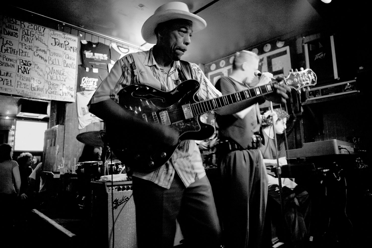 John Primer, a blues singer and guitarist performs at Chicago B.L.U.E.S., in Chicago, Ill.