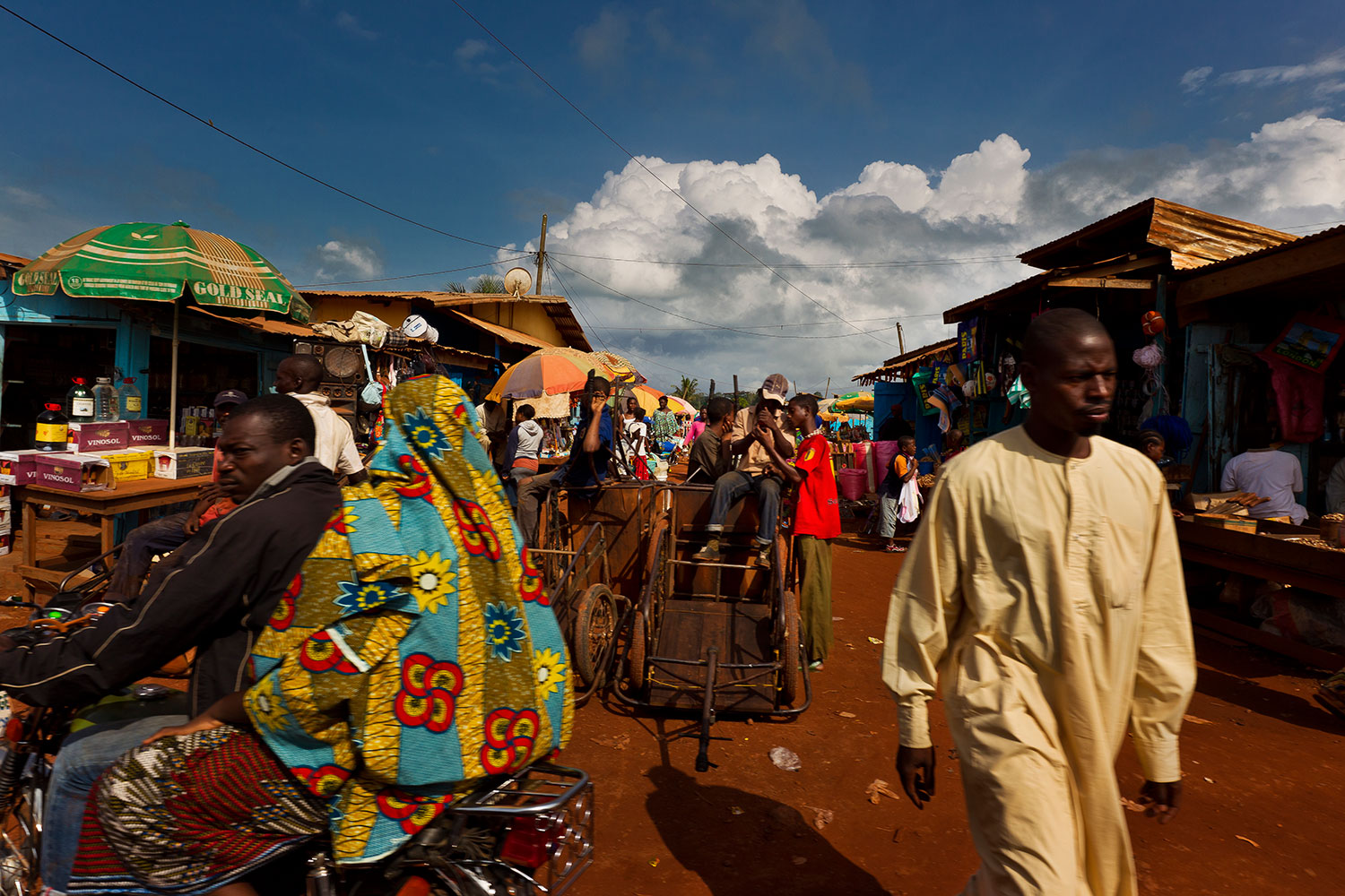 A street in Kika, Cameroon on June 5, 2010.