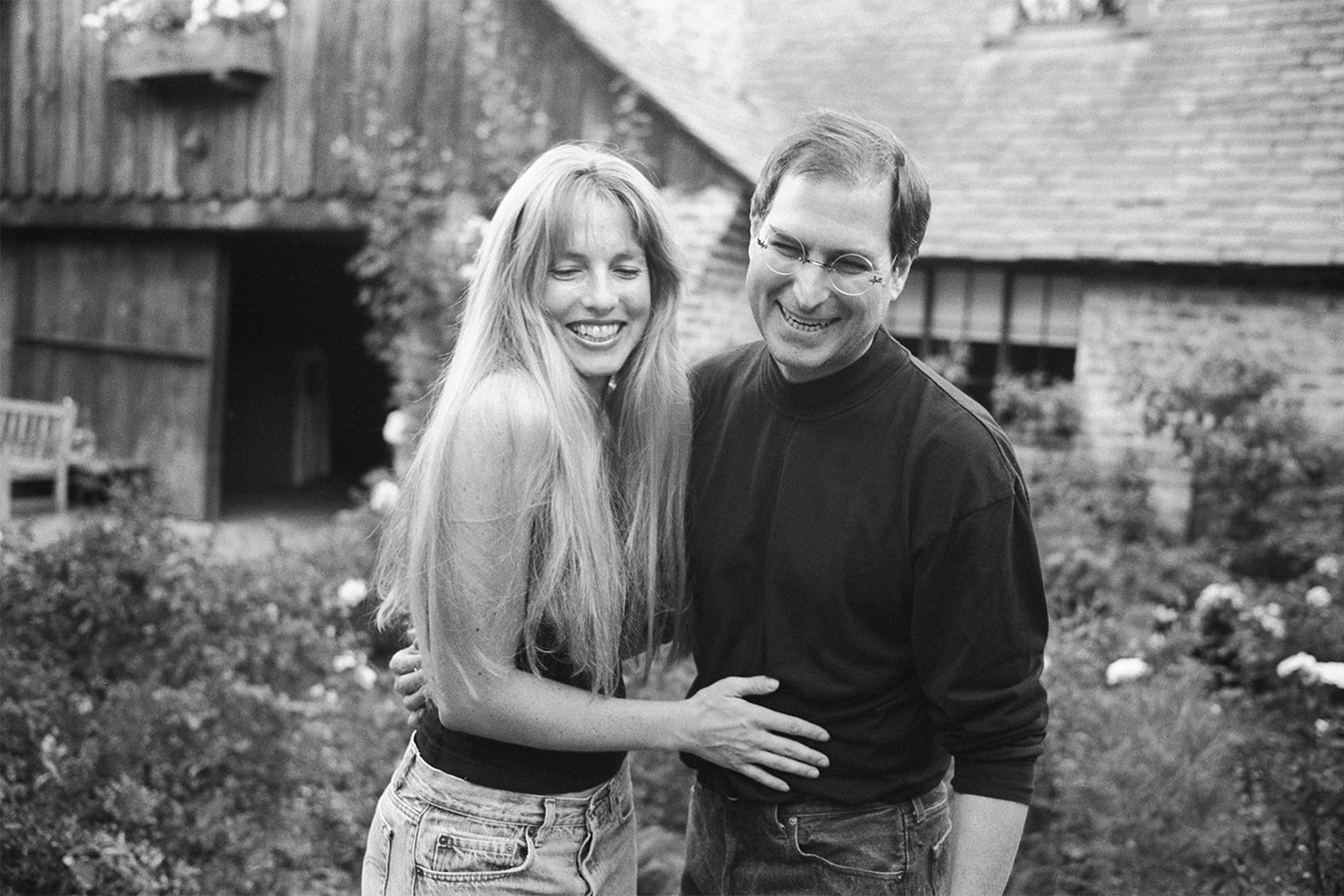 Jobs told photographer Walker that this 1997 image with his wife Laurene at their Palo Alto, Calif., home was one of his favorites.
