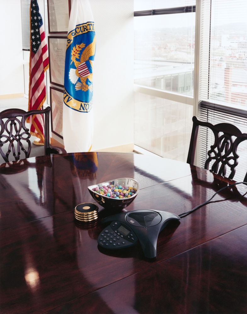 In the office of Mary Schapiro, chairperson of the U.S. Securities and Exchange Commission.