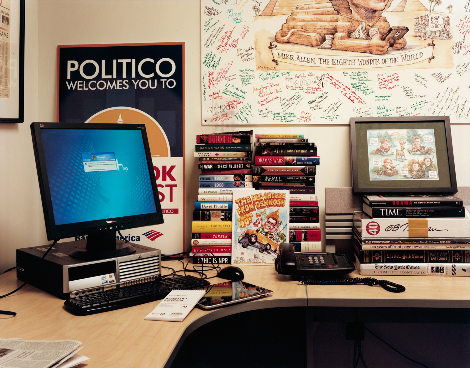 The office of Mike Allen, chief White House correspondent for Politico.
