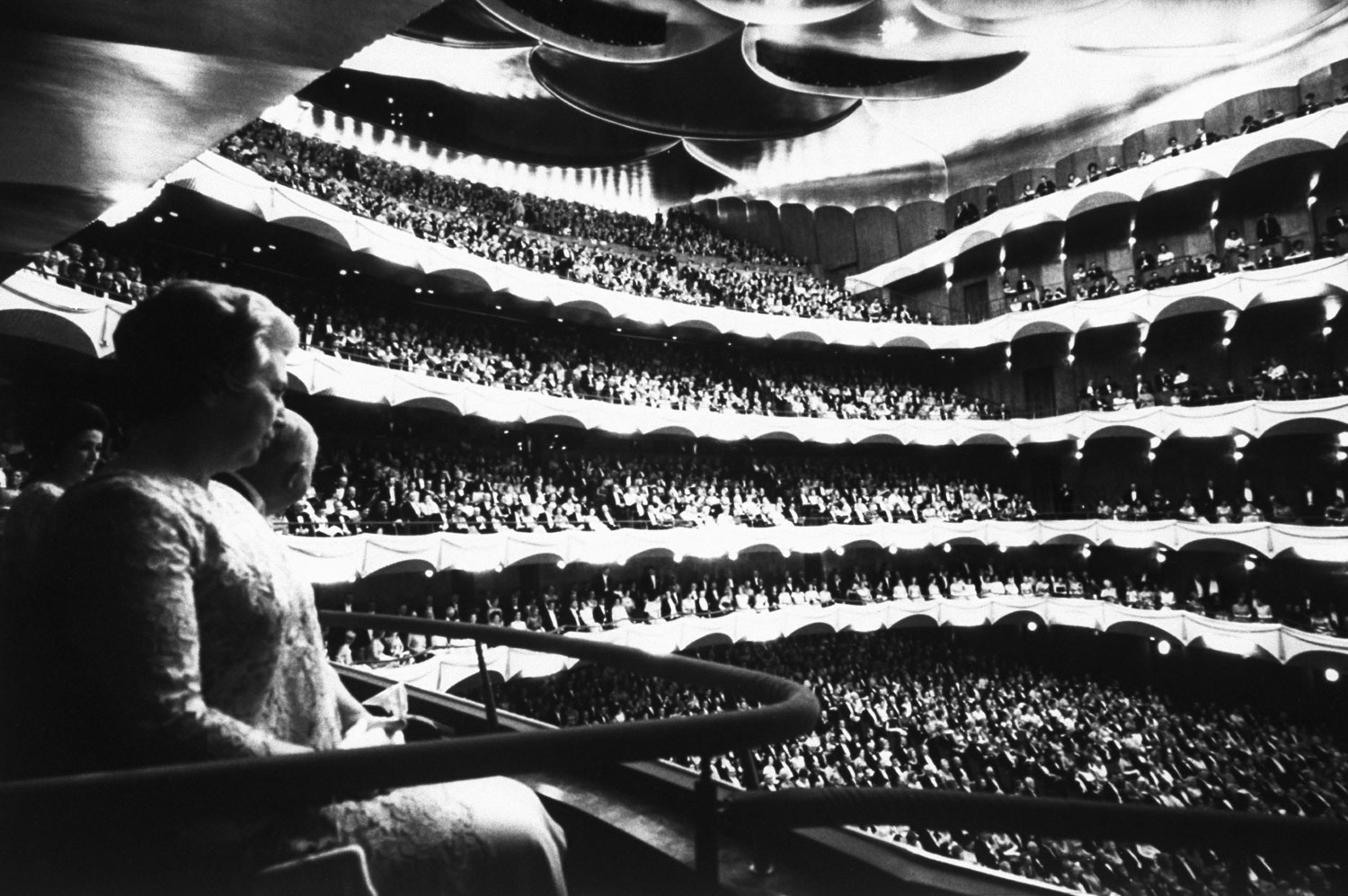 A view from the balcony at the opening of new Metropolitan Opera House at Lincoln Center in January 1966.