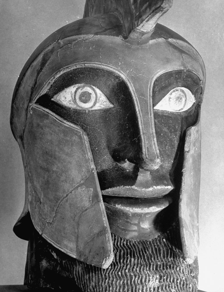 Later proven to be a fake, this alleged Etruscan statue stared out with large eyes into the Metropolitan Museum of Art