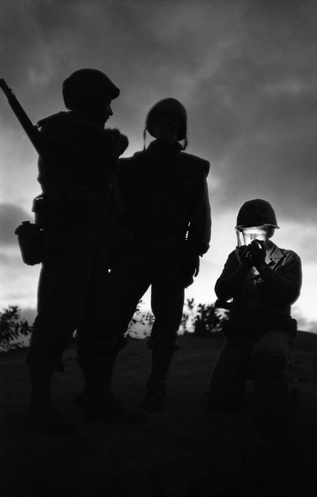 Three soldiers, Korea, June, 1952
