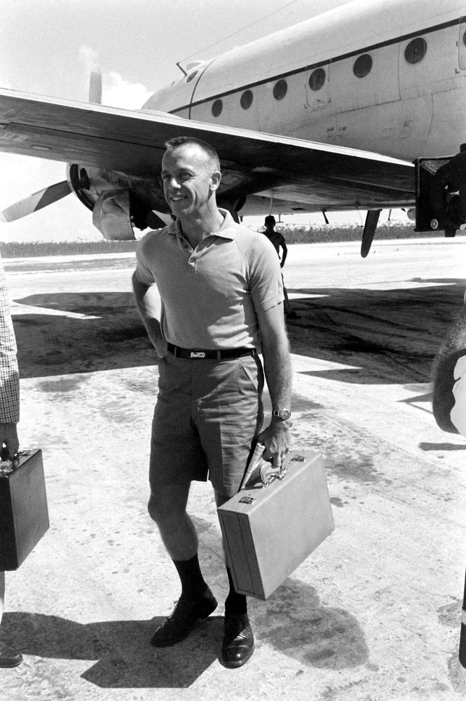 Alan Shepard on Grand Bahama Island, 1961.