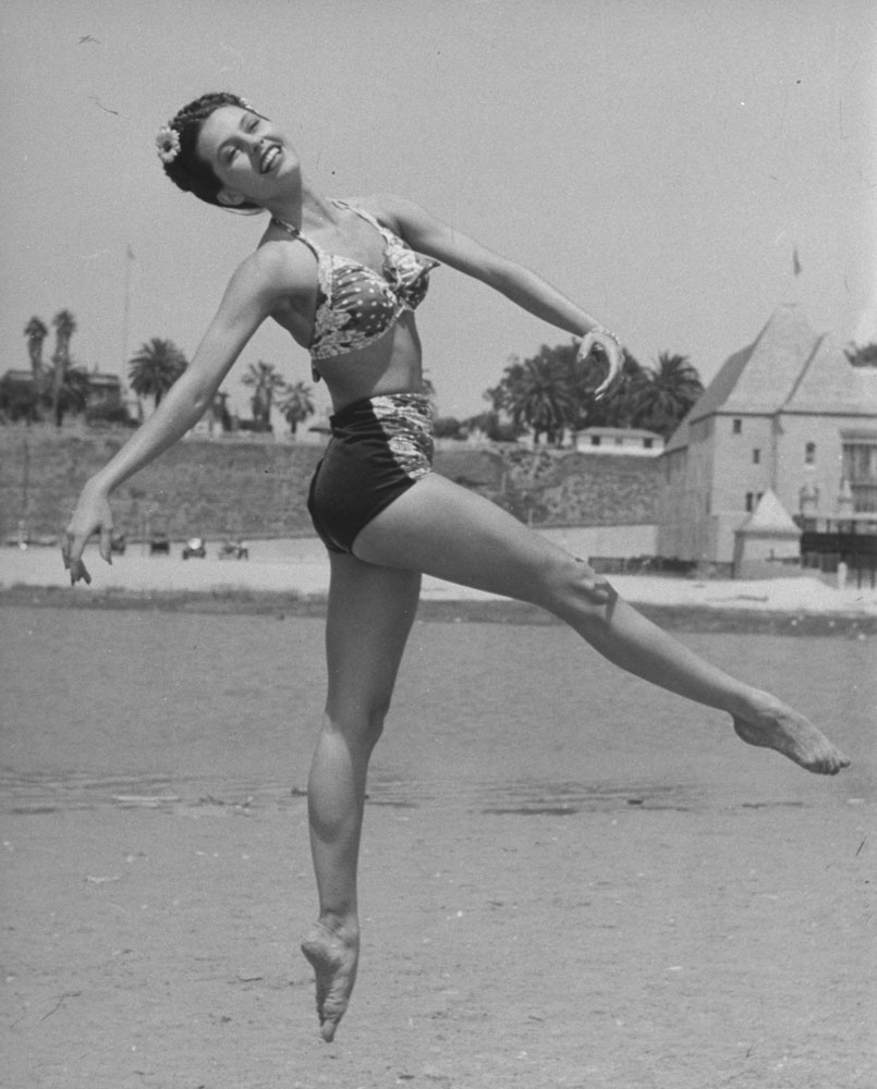 Wisely abandoning the name Tula Ellice Finklea, Cyd Charisse, seen here in 1945, was best known for her dancing roles opposite Fred Astaire and Gene Kelly.