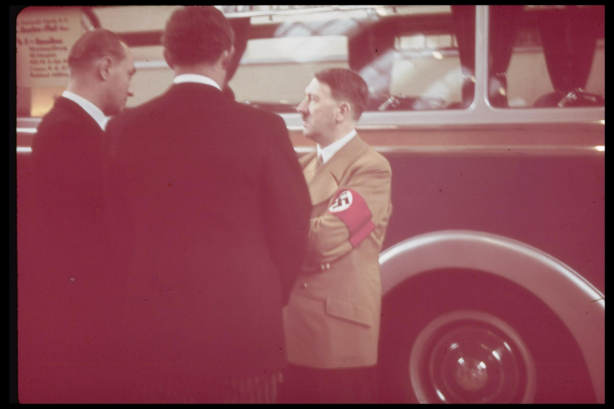 Adolf Hitler at the 1939 International Auto Exhibition in Berlin.
