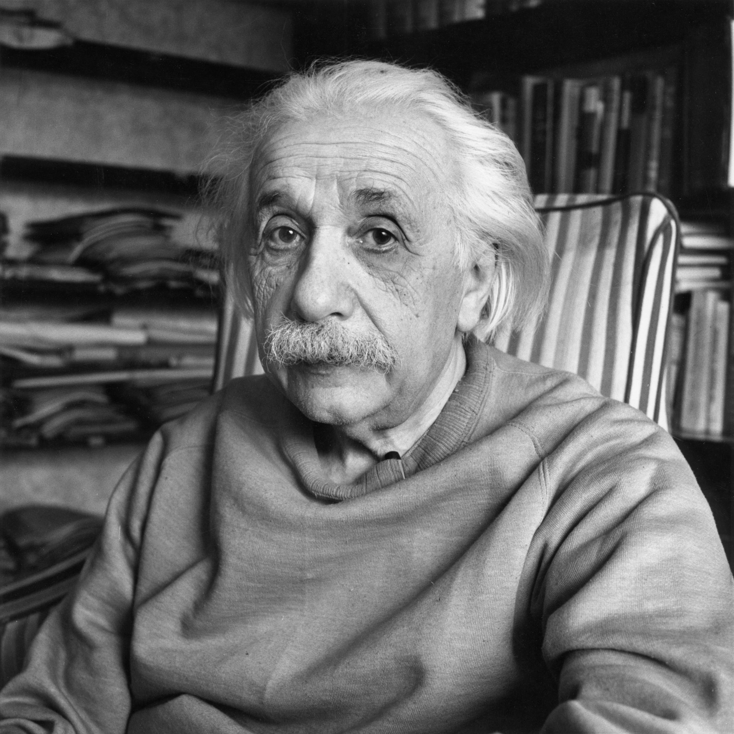 Albert Einstein, Princeton, 1948.