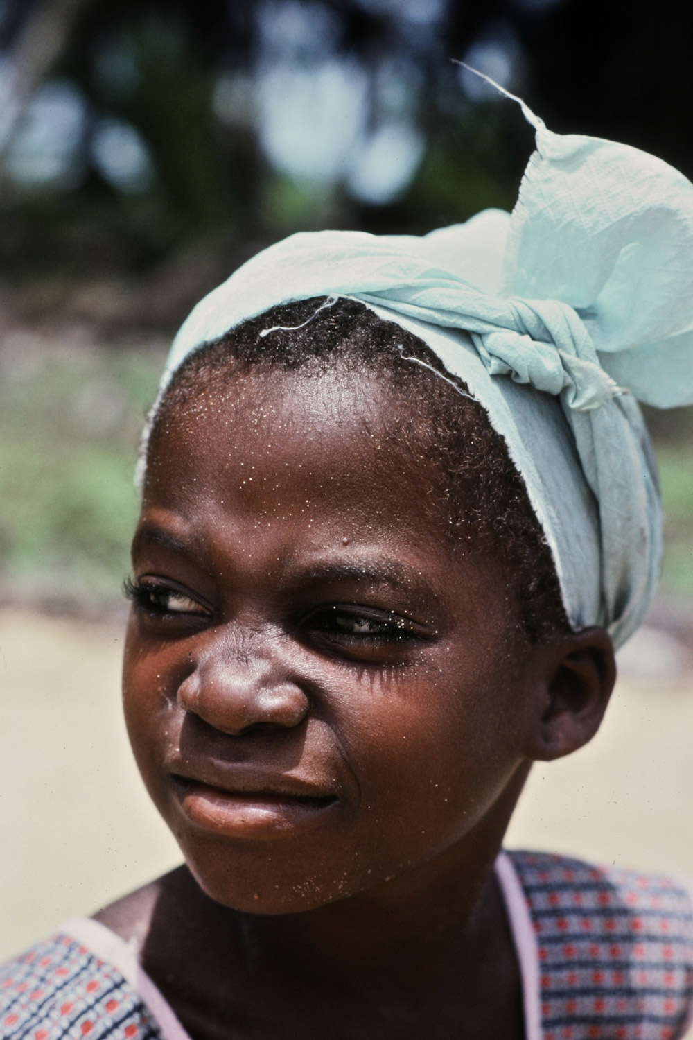 Unknown Liberian girl. Little Bassa Beach, 1978.