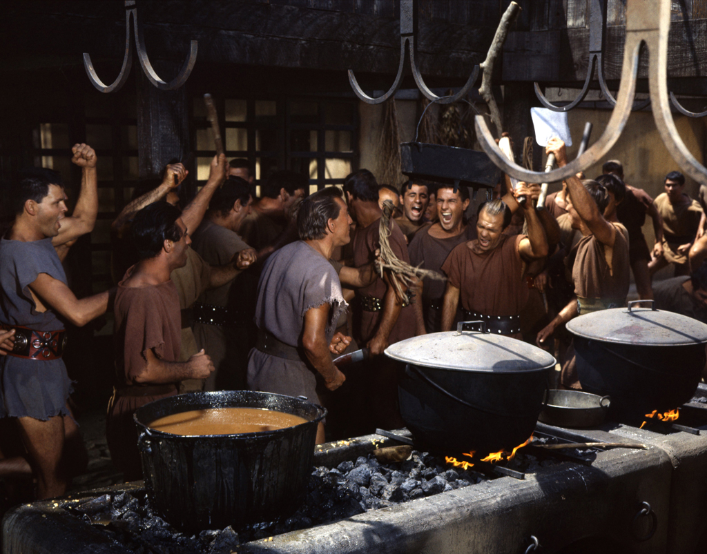 An unpublished J.R Eyerman photo from the set of Spartacus