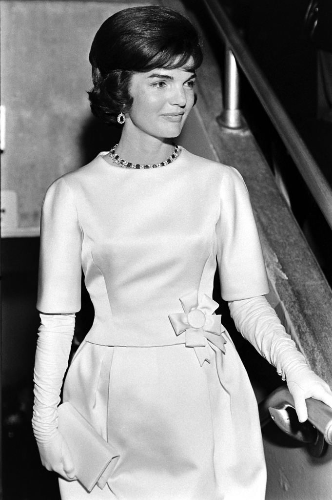 Jackie Kennedy at the D.C. Armory during the Frank Sinatra- and Peter Lawford-produced gala.