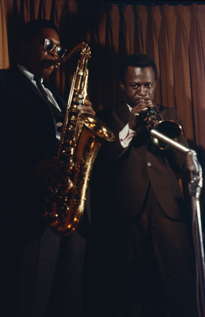 Miles Davis and John Coltrane play in New York City in 1958