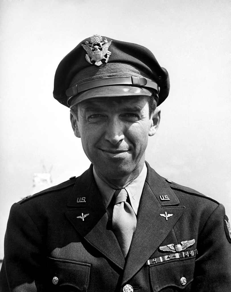 Col. James Stewart: movie star, war hero, Indiana, Pa., 1945.