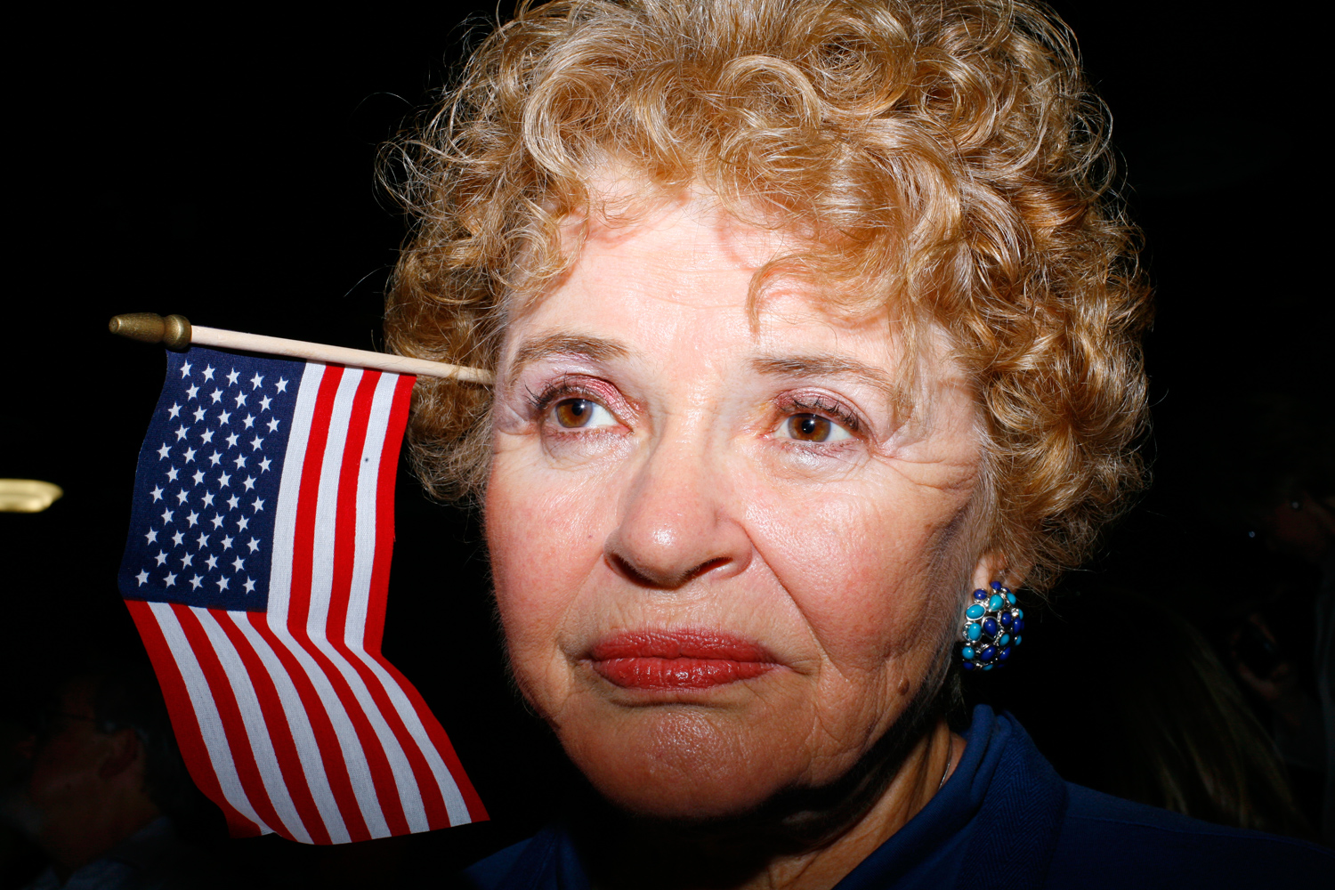 Attendee at a Gingrich rally at the Republican Jewish Coalition, Delray Beach, Fla., January 27, 2012.