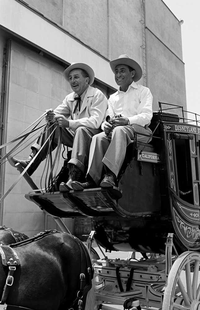 Alfred Eisenstaedt and Walt Disney, California, 1946.