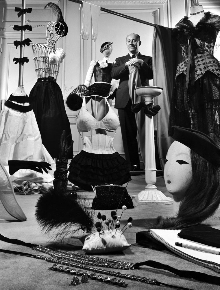 Christian Dior in his Paris salon, 1948
