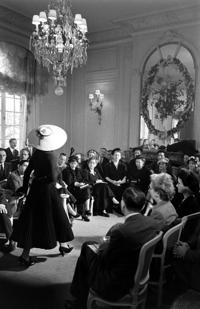 Dior fashion show, Paris, 1948.