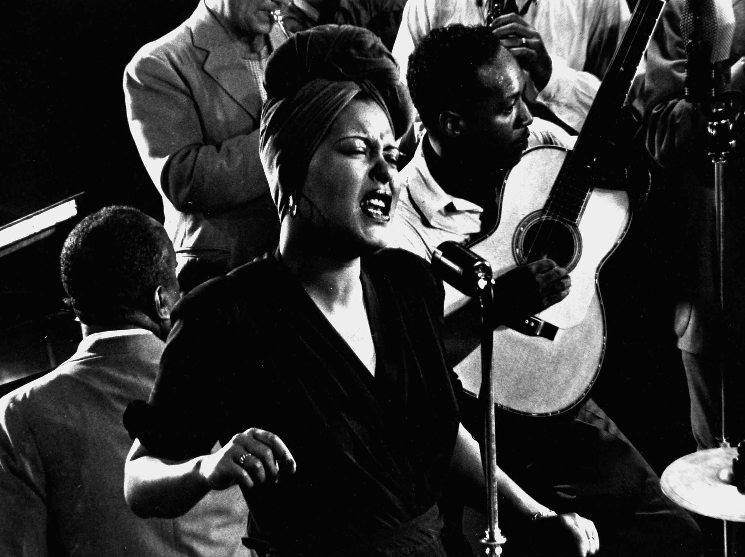 Billie Holiday sings her standard, "Fine and Mellow," accompanied by James P. Johnson on piano and others, New York, 1943.
