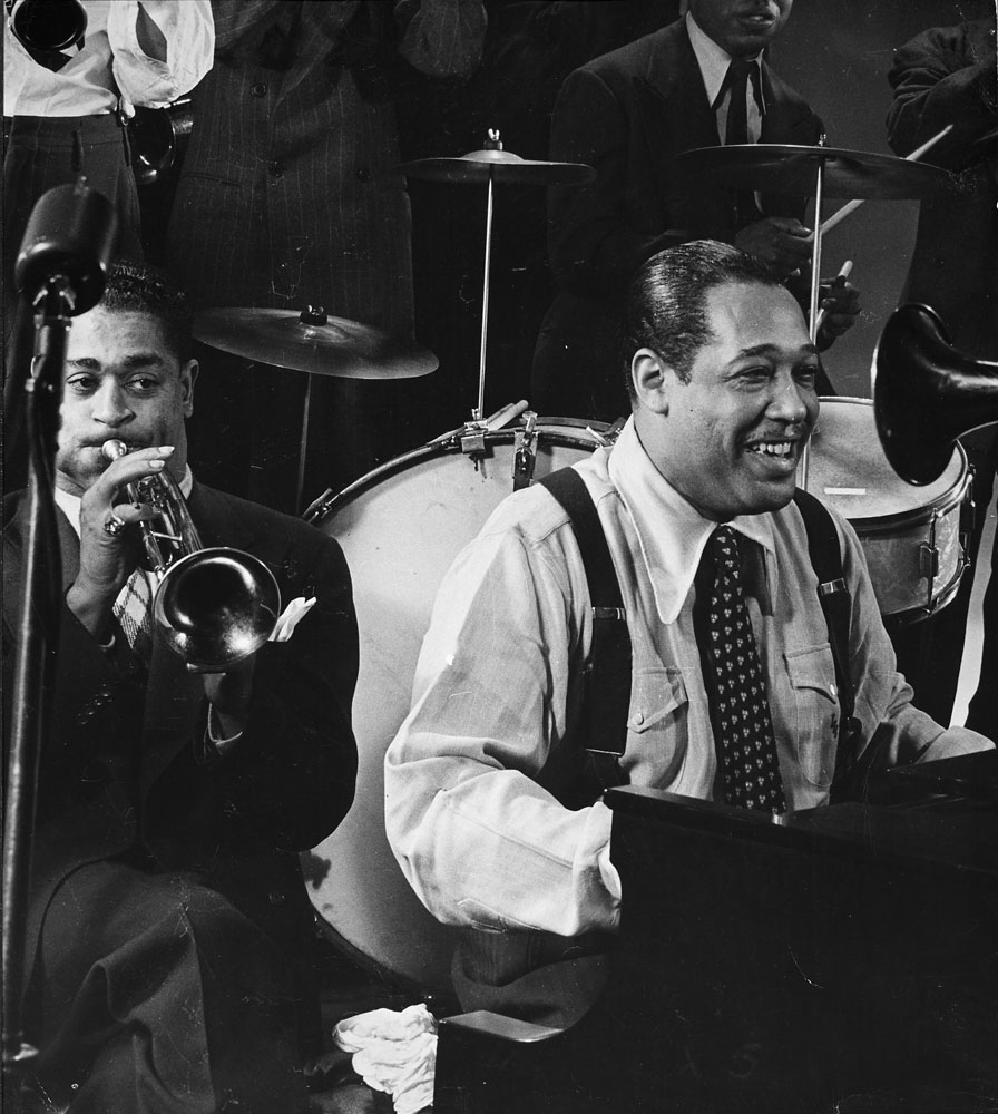 Duke Ellington and Dizzy Gillespie, 1943.