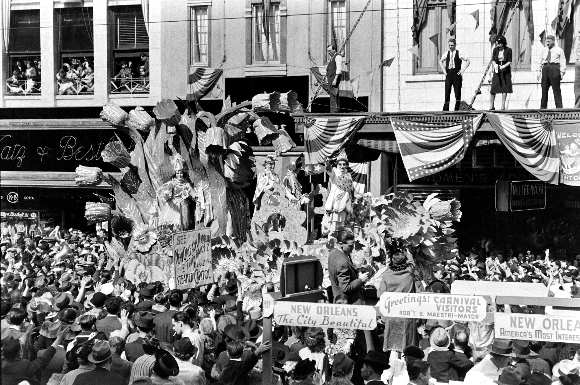 Mardi Gras, New Orleans, 1938.