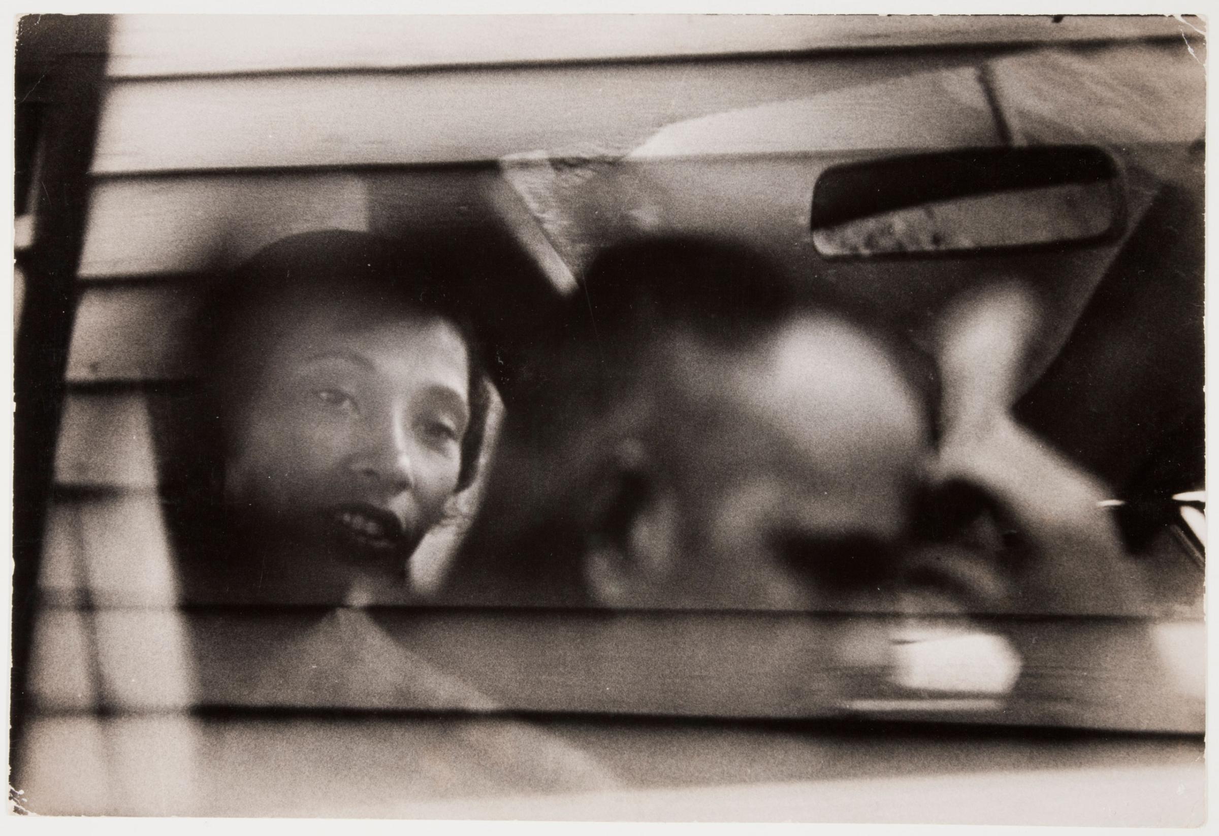 Richard and Mildred Loving sit in their car outside a country store, Virginia, April 1965.