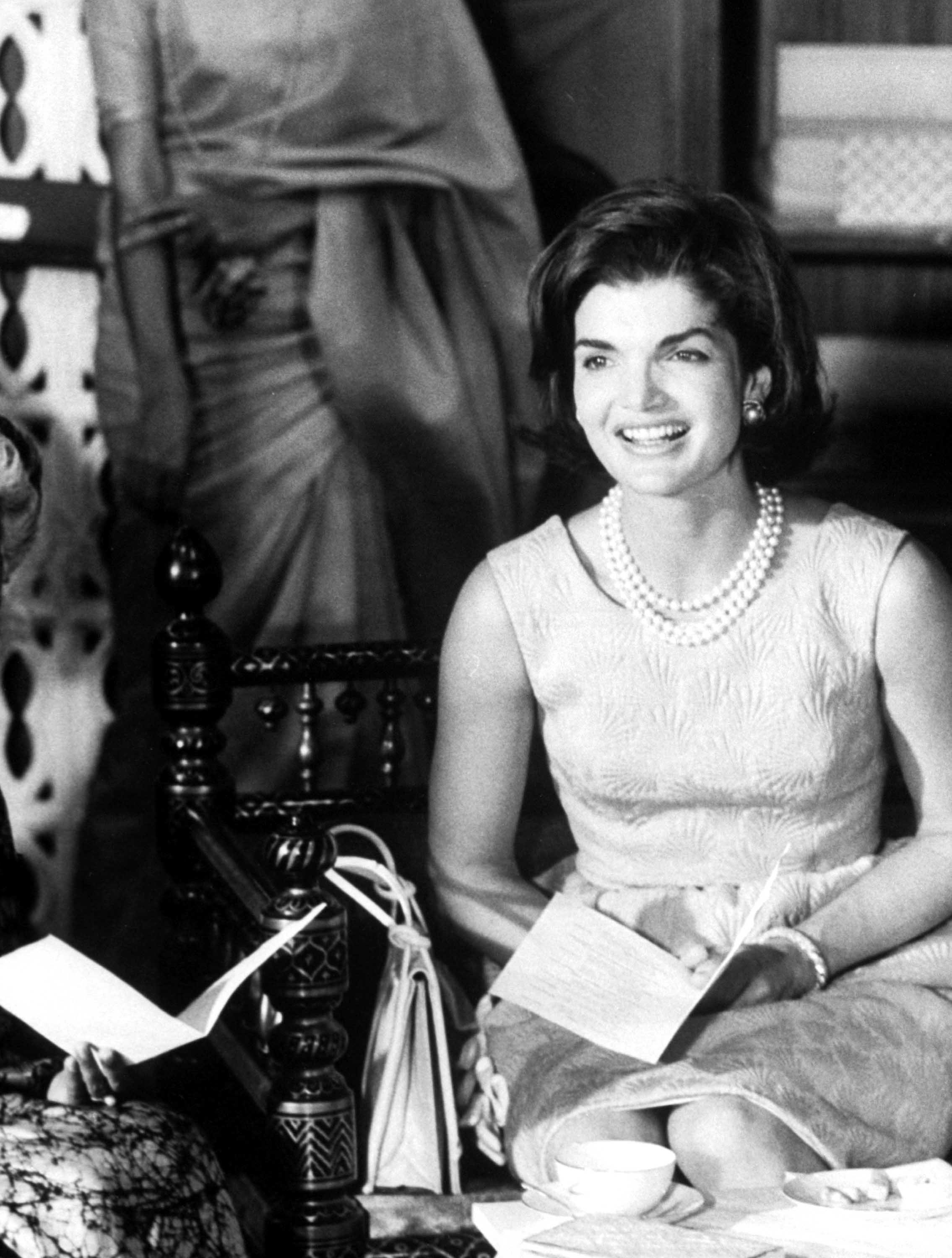 Jackie Kennedy during her visit to India in March 1962.