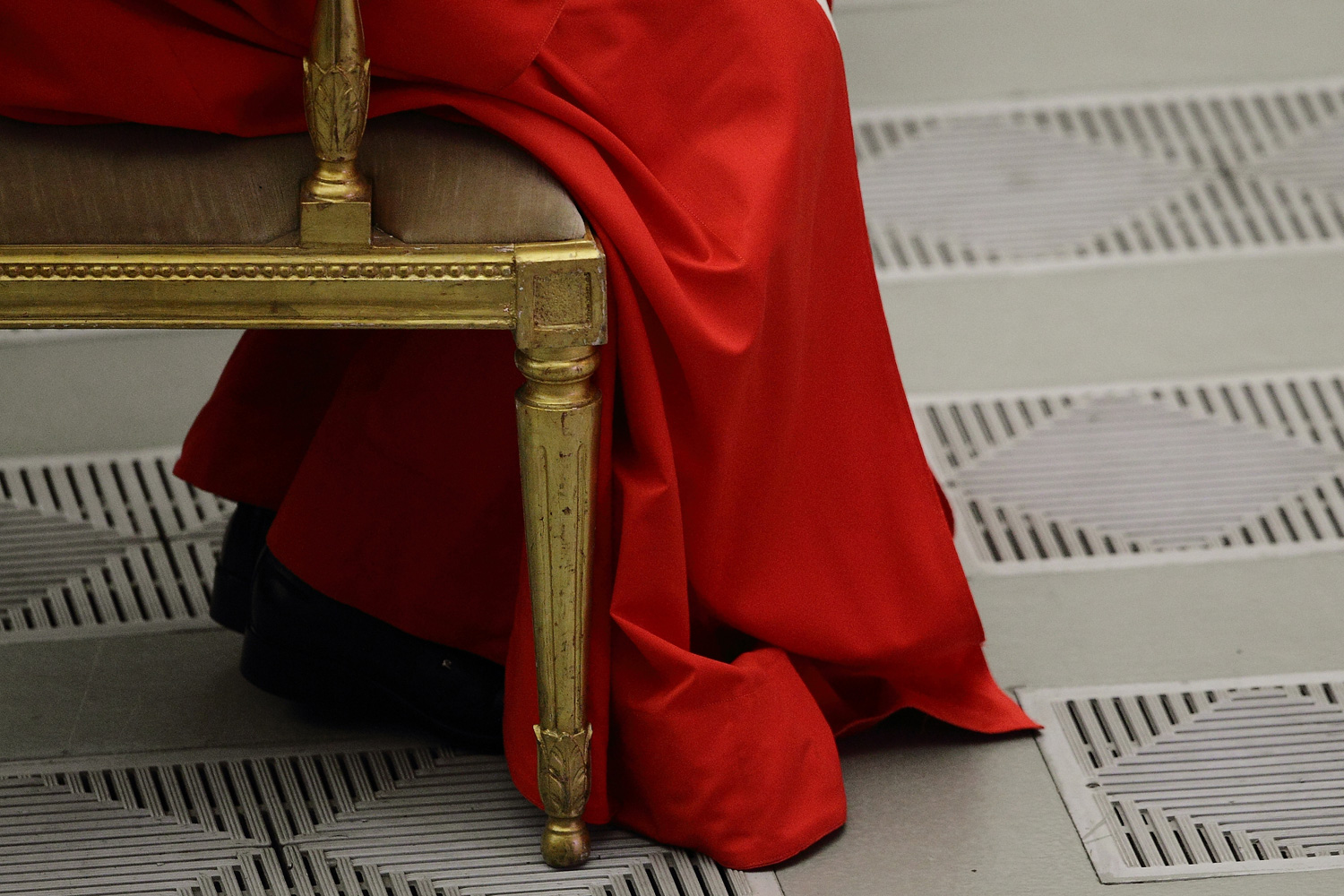 Feb. 20, 2012. Pope Benedict XVI meets the 22 new Cardinals after the Concistory in Aula Paolo VI at the Vatican.