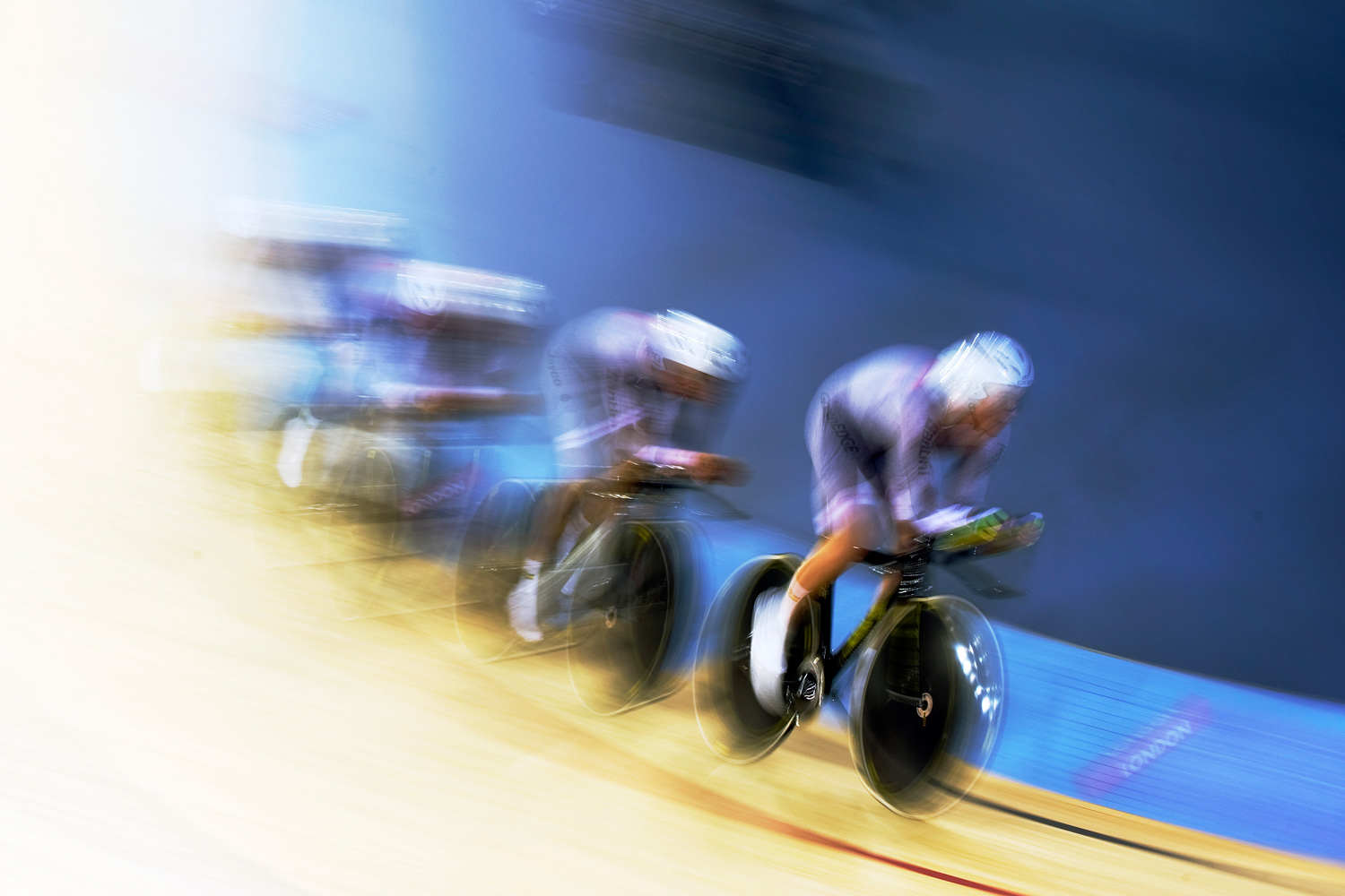 Feb. 16, 2012. Australia's Luke Durbridge, Rohan Dennis, Alexander Edmondson and Michael Hepburn compete during the Men's Team Pursuit qualification round at the UCI Track Cycling World Cup, a test event for the London 2012 Olympic Games, at the Velodrome in the Olympic Park in London.
