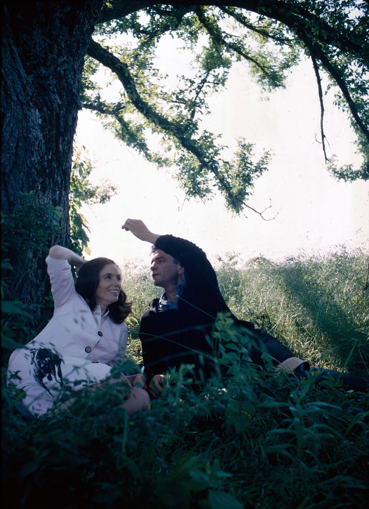 With second wife June Carter Cash, July 1967.