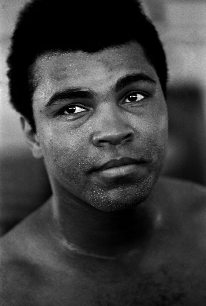 Muhammad Ali in training in Miami Florida, 1971.