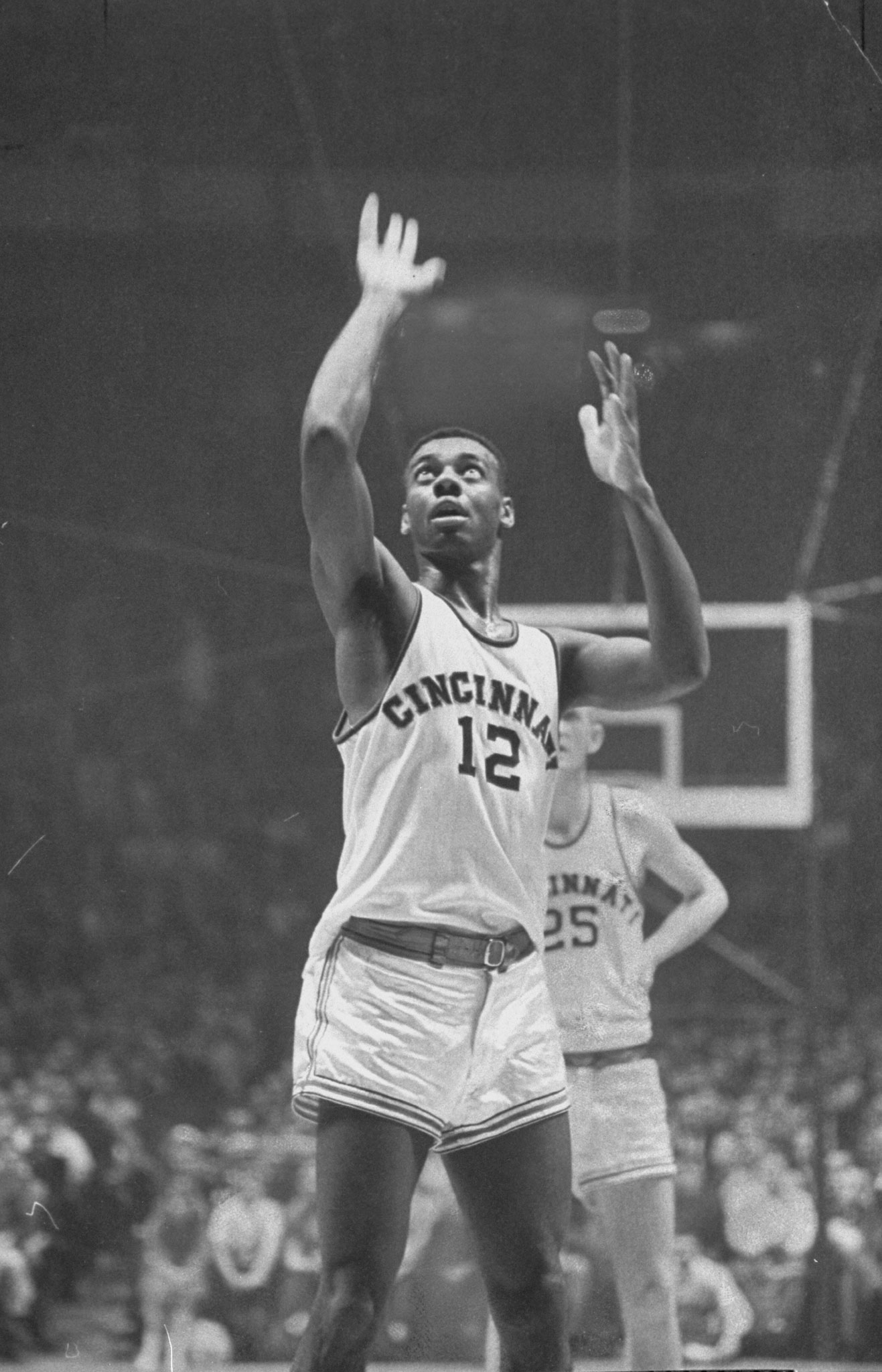 One of the first big guards in basketball, 6' 5", 220-pound Oscar Robertson (above, in 1959) led the nation in scoring in each of his three seasons at Cincinnati and left school as the top scorer in college history. His 33.8-point career average is still the third-highest in NCAA history. The Big O was inducted into the NBA Hall of Fame in 1980 and in 1996 was voted one of The 50 Greatest Players in NBA History.
