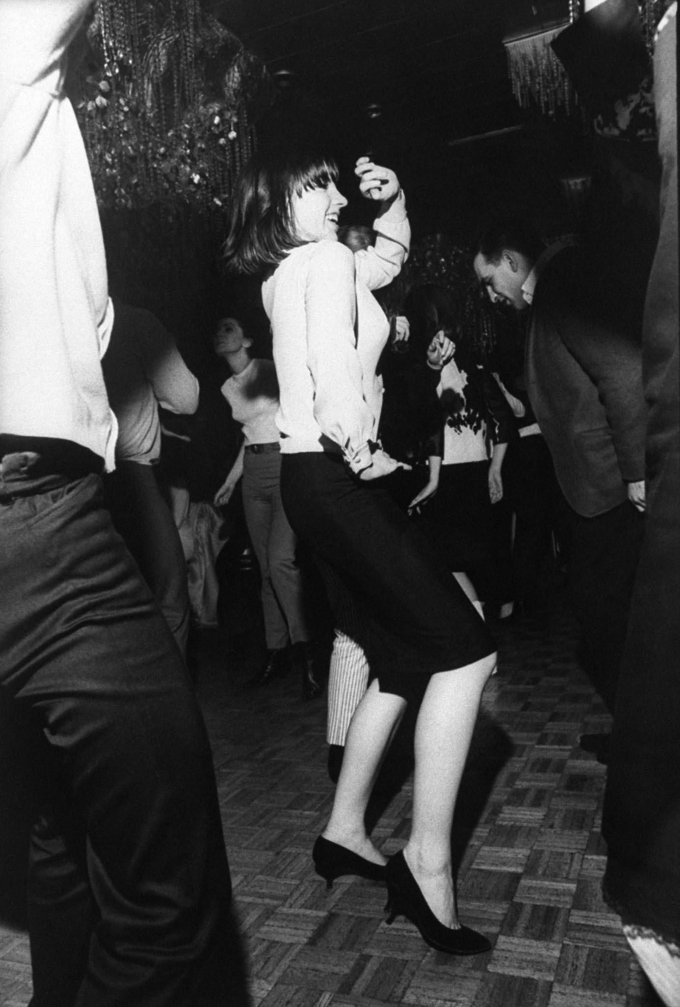 Liza Minnelli busts out the hottest dance of the day, "the Frug," at her birthday party in 1965.
