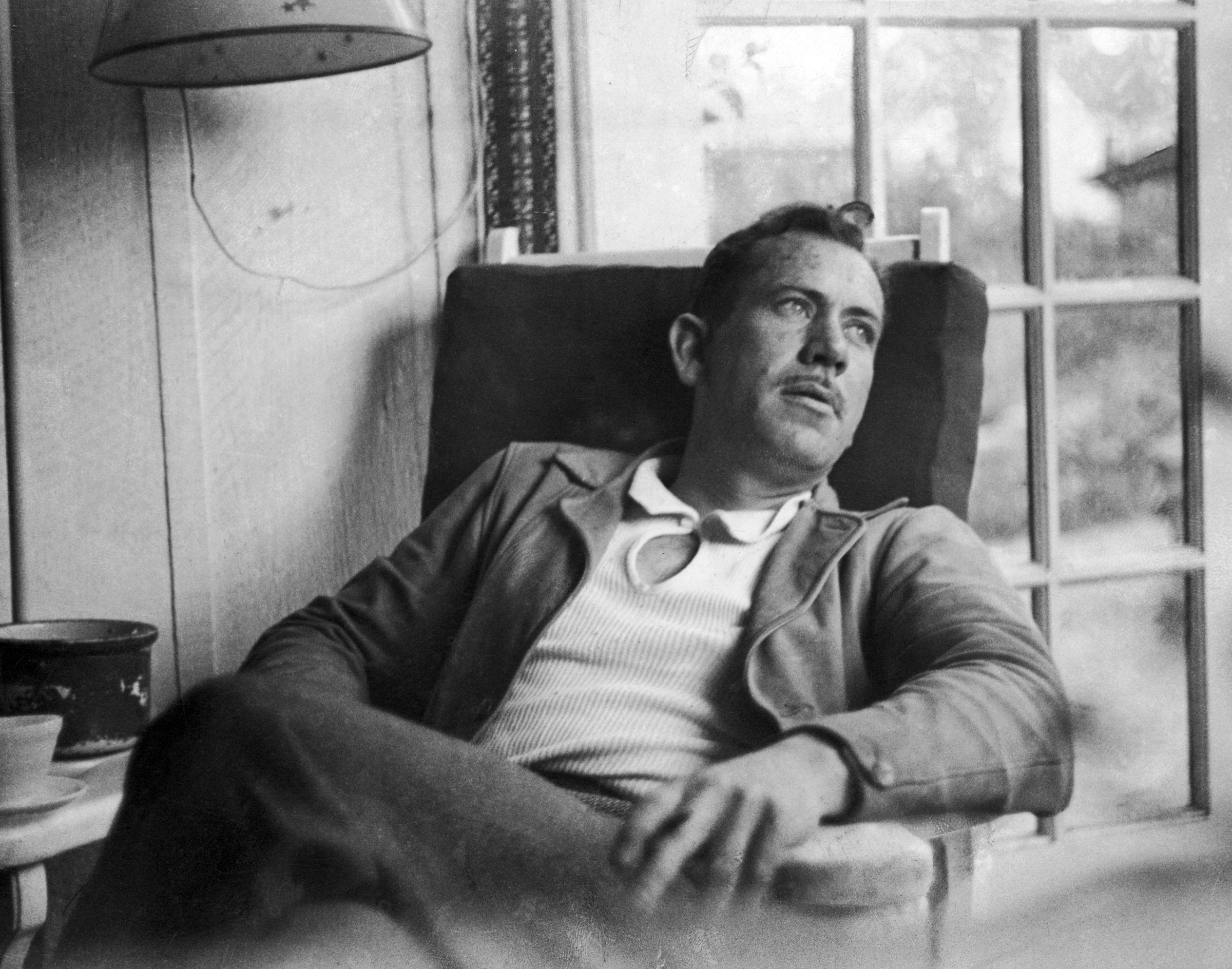 The 1962 Nobel laureate John Steinbeck in New York City in 1937.