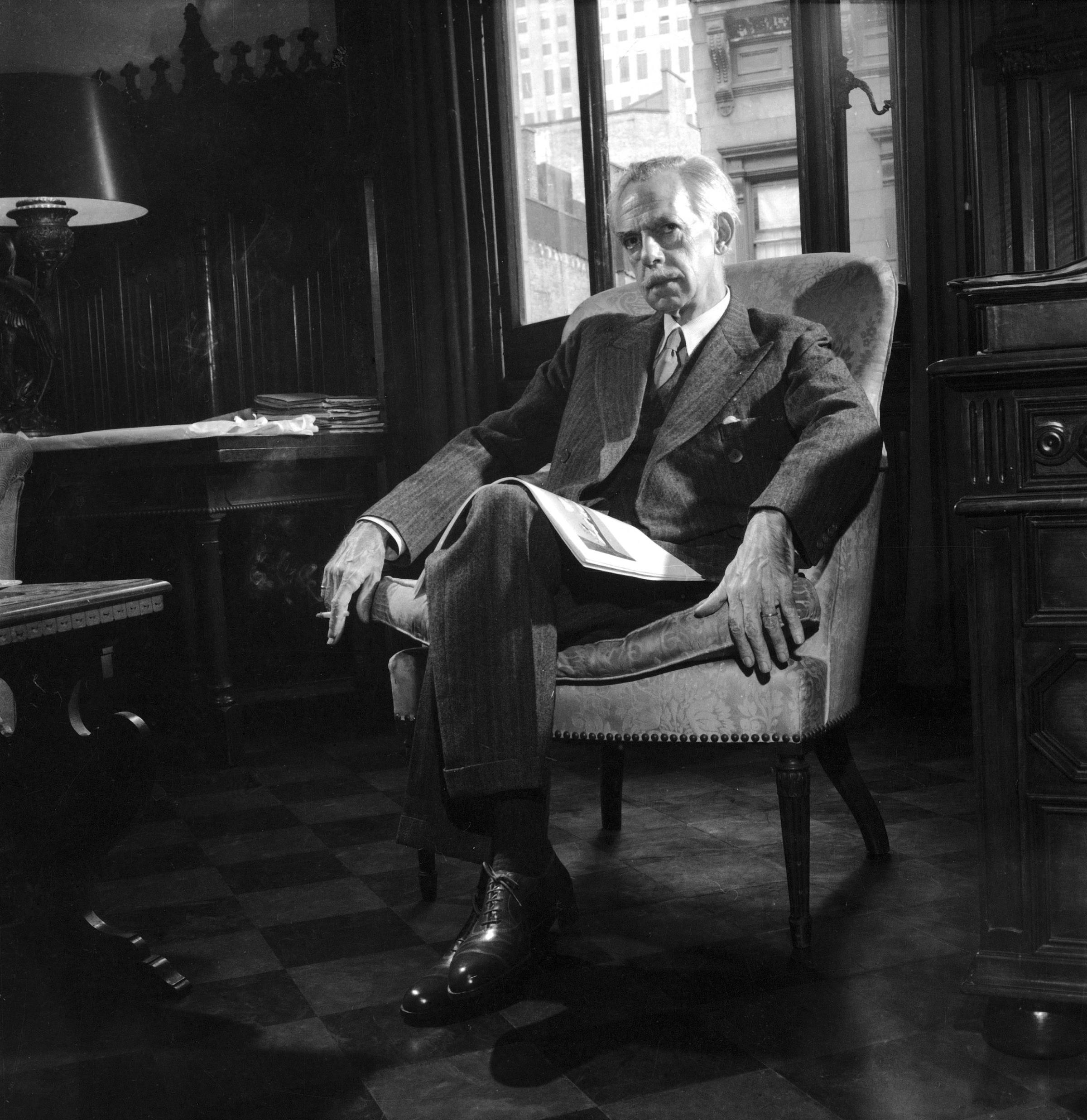 Playwright Eugene O'Neill in New York in 1950.