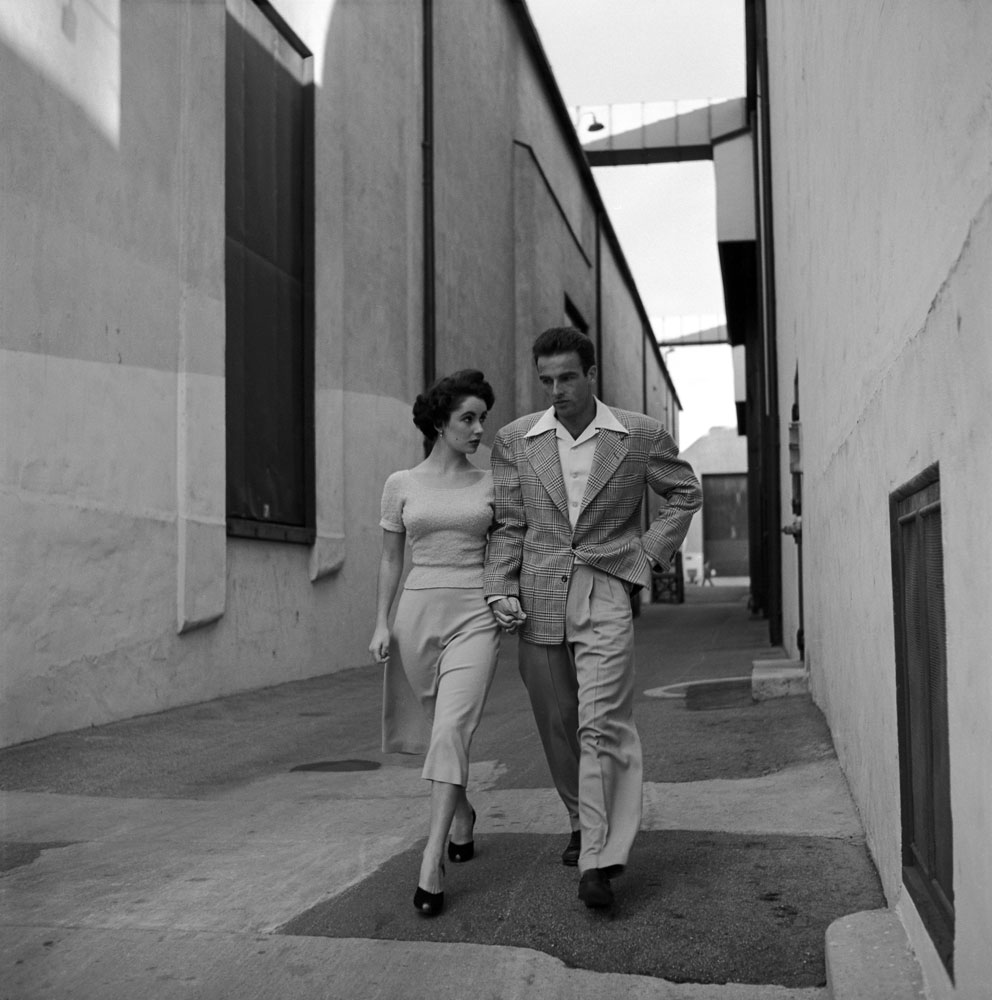 Elizabeth Taylor and Montgomery Clift, Hollywood, 1950.