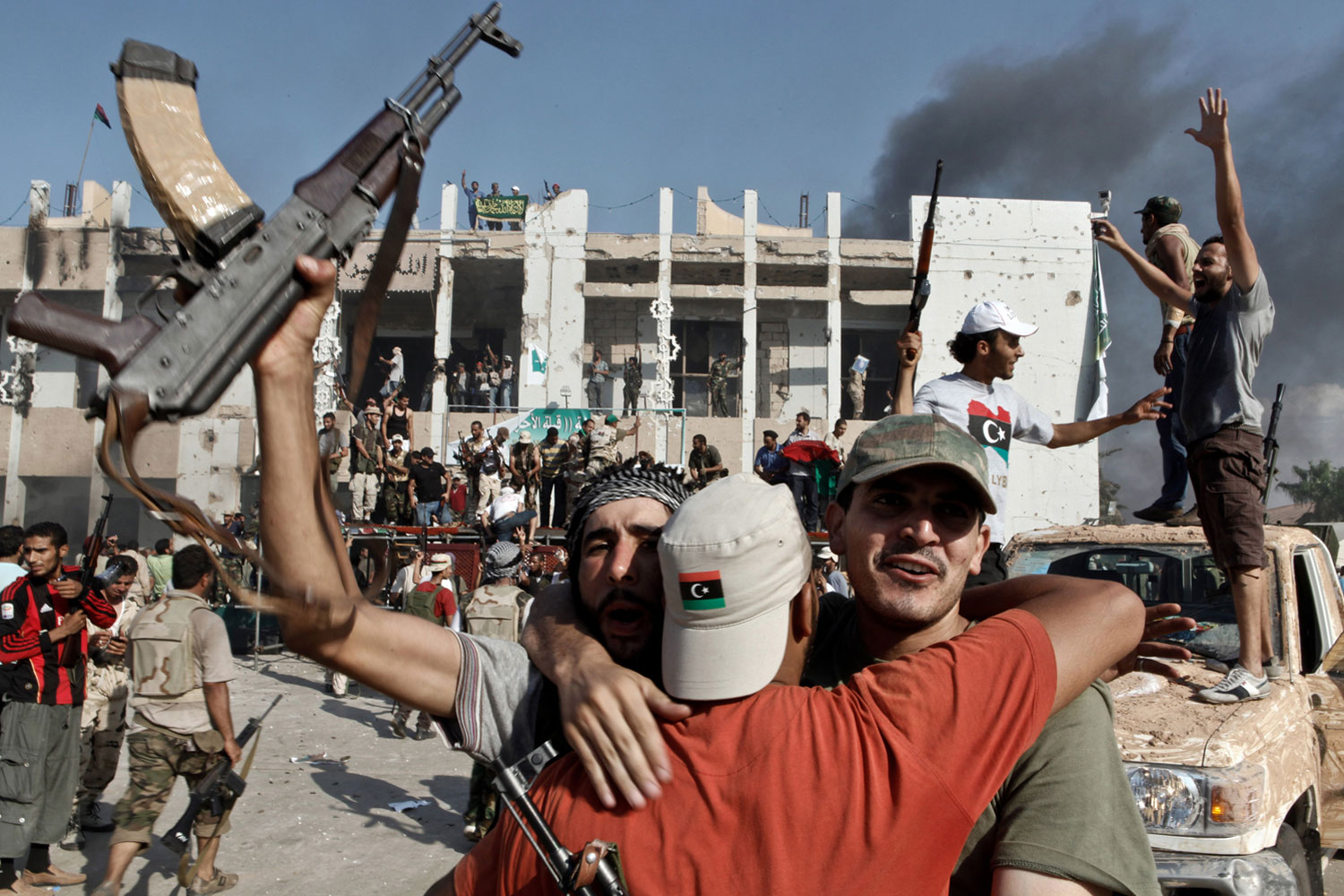 Aug. 23, 2011. After six months the rebels reached Tripoli and succeeded in overrunning Bab al-Aziziya, the compound of embattled leader Gaddafi.