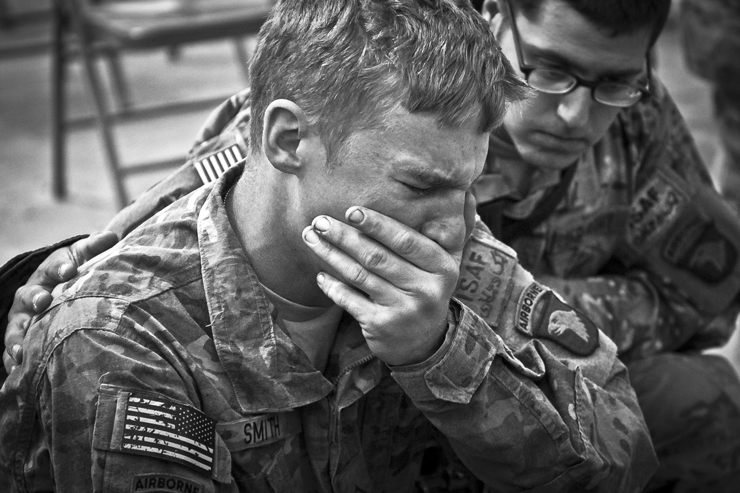 LossThird Place, News. U.S. Army Soldiers assigned to Company C, 2nd Battalion, 327th Infantry Regiment, Task Force No Slack, 1st Brigade Combat Team, 101st Airborne Division, say farewell to fallen comrades during a memorial service for six fallen soldiers at Forward Operating Base Joyce in eastern Afghanistan's Kunar Province. Six troops were killed on the battlefield during combat operations a few weeks before. April 9, 2011.