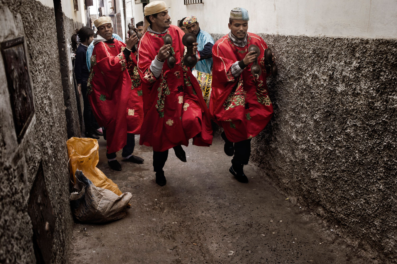 March 2012. Street Musicians, Rabat, Morocco.