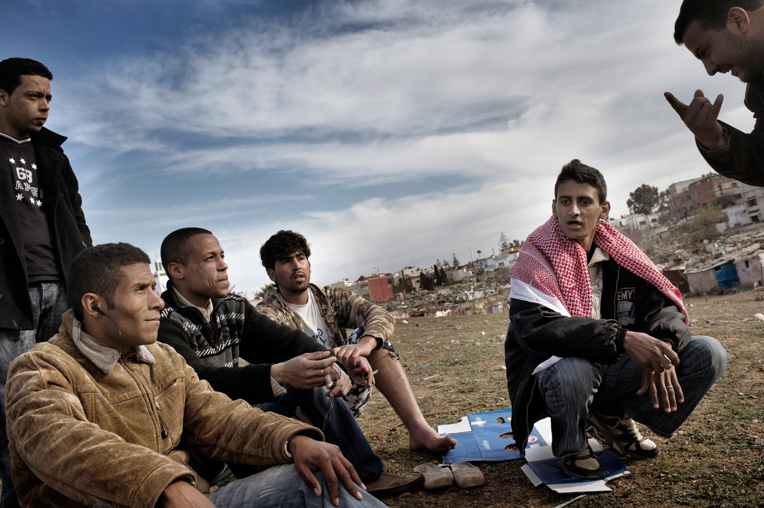 March 2012. Sahb Elcaid, a slum in the town of Sale, near Rabat, Morocco.