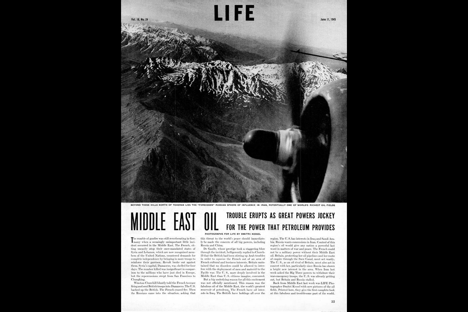 Middle East Oil by Dmitri Kessel, June 1945, LIFE Magazine