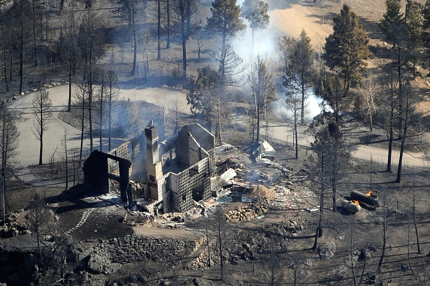March 27, 2012. Arial images of the Lower North Fork Wildfire near Denver.